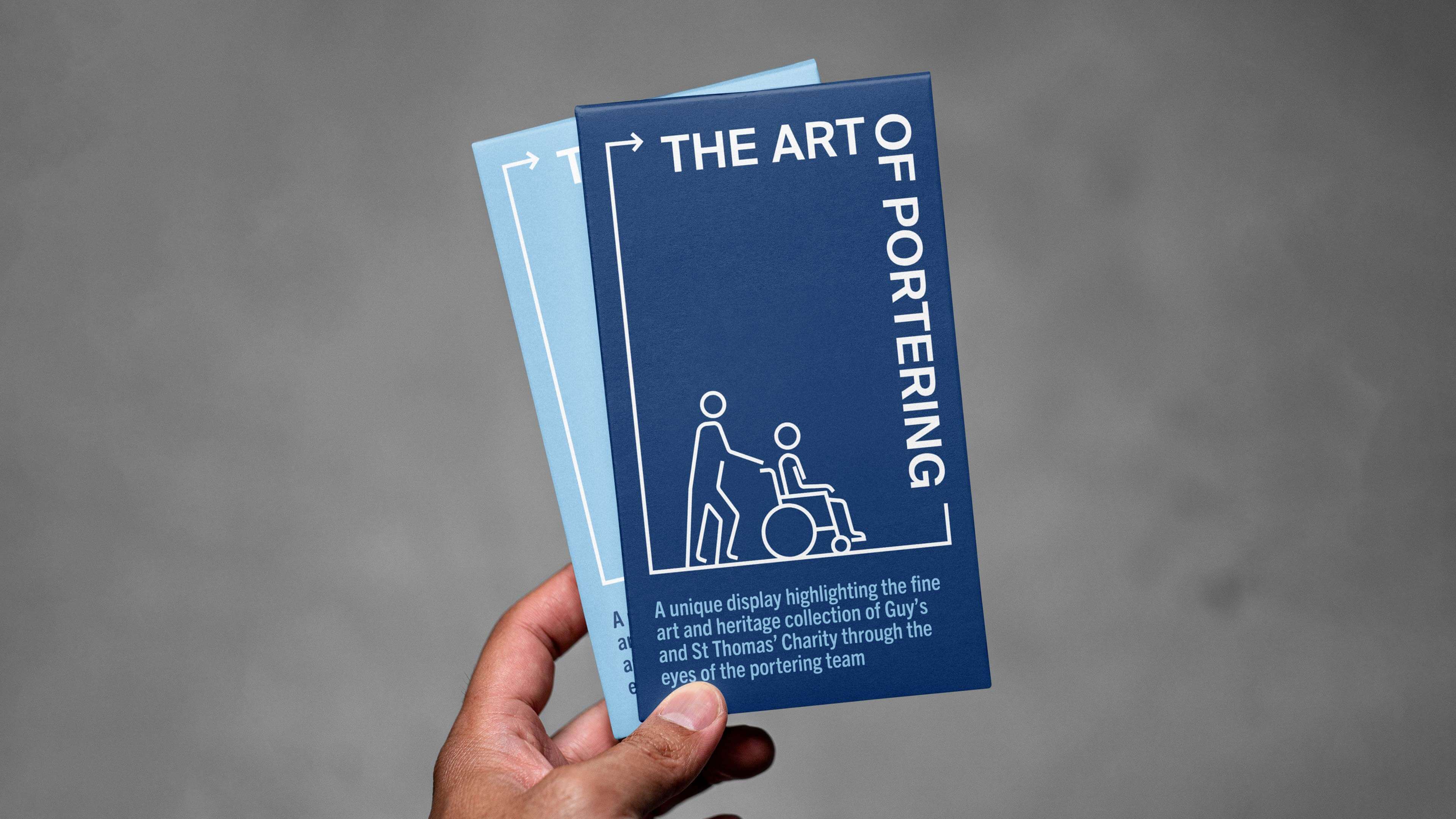 Design for an arts and health exhibition displayed across major London NHS hospitals