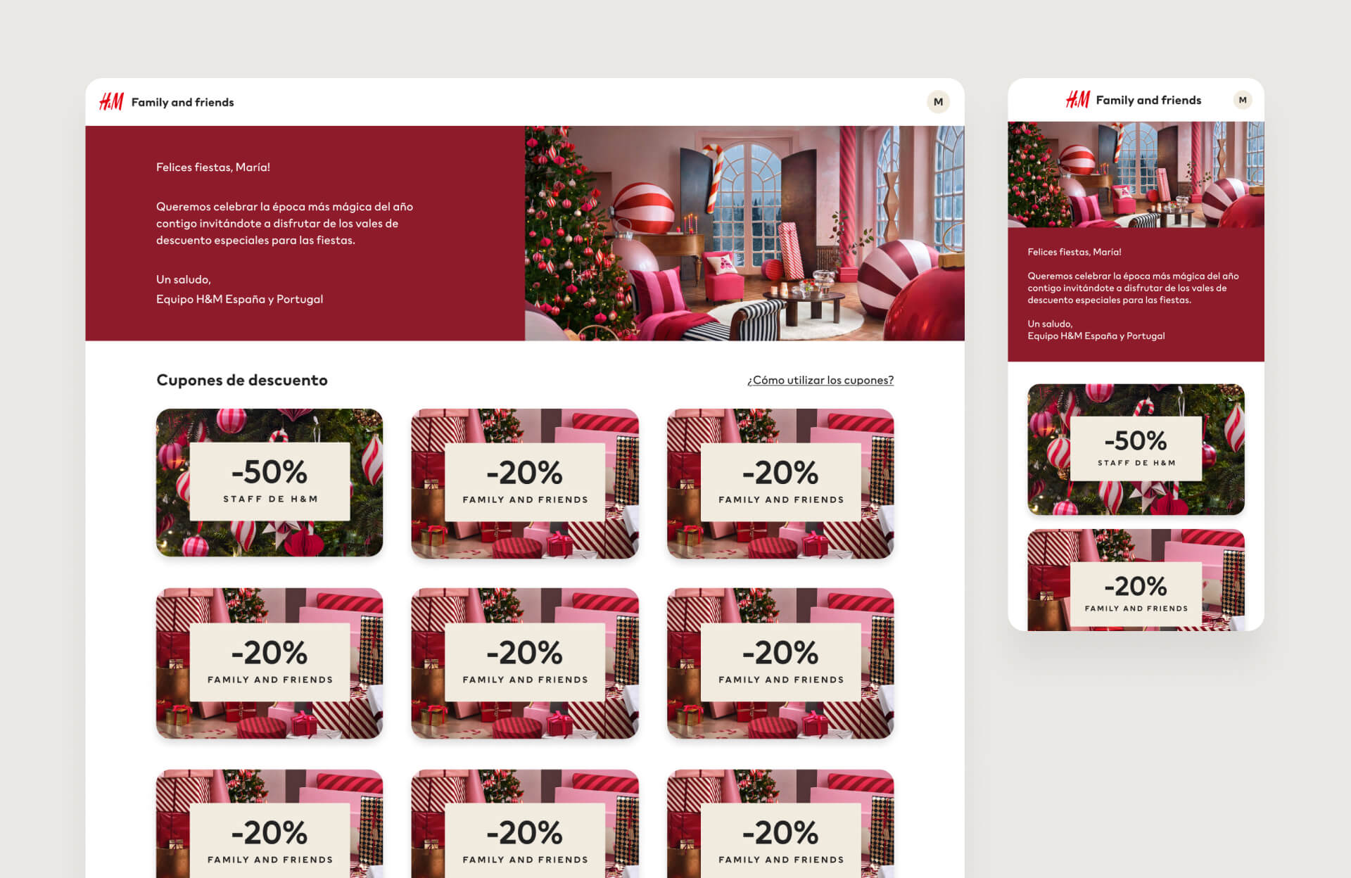 H M Design of a digital rewards campaign for H M employees Jaume Giralt